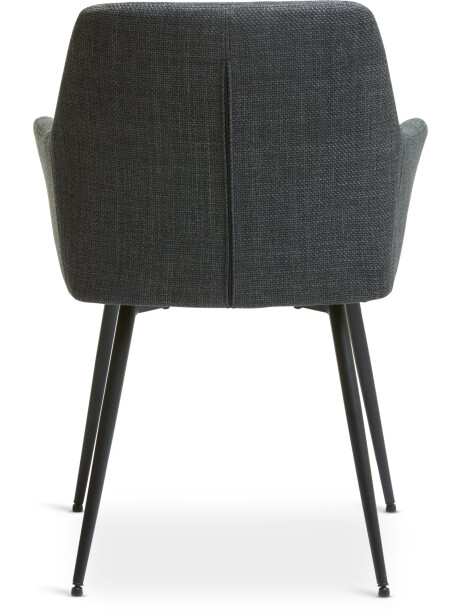 Silla de comedor PURHUS tela negro/negro Silla de comedor PURHUS tela negro/negro