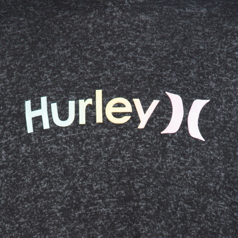 Abrigo Hurley Super Soft Pullover Hoodi de Niña Negro