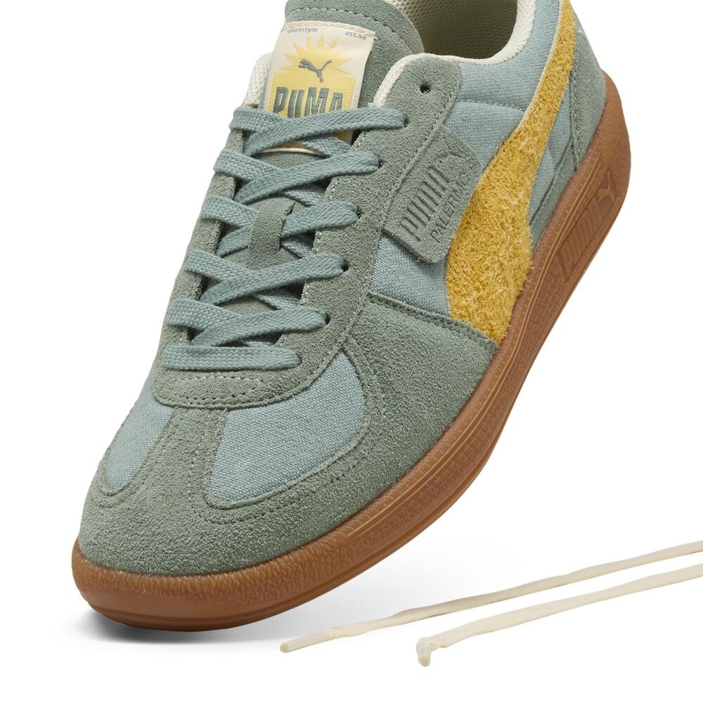 Zapatillas Puma Palermo Weathered Hombre Green Moon-Sunny Yellow