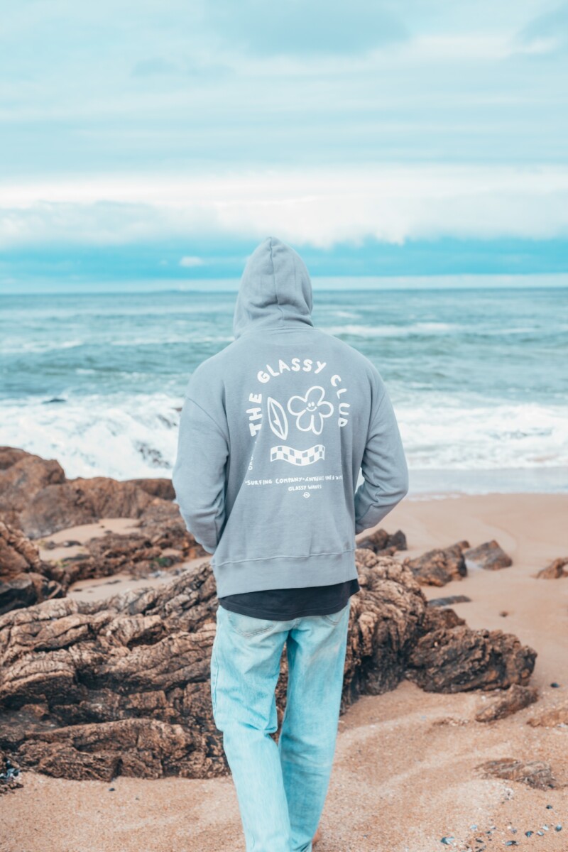 Hoodie Surfing Club / Gris U