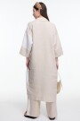 VESTIDO CONTRASTE Beige