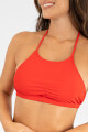 Top halter Hot red