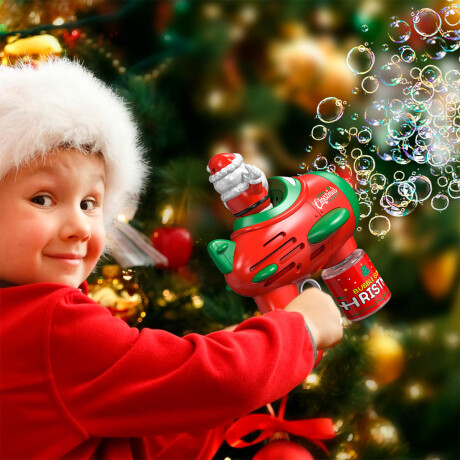 Pistola De Burbujas Navidad Burbujero Automático Pistola De Burbujas Navidad Burbujero Automático