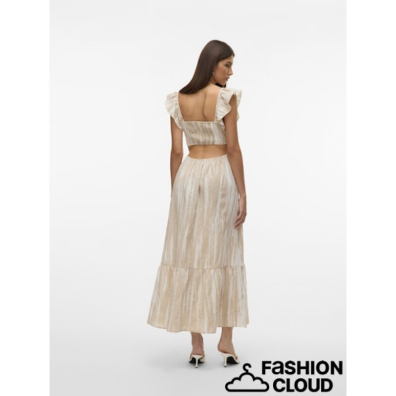 VMDICTHE S/L ANKLE DETAIL DRESS WVN GA Silver Lining