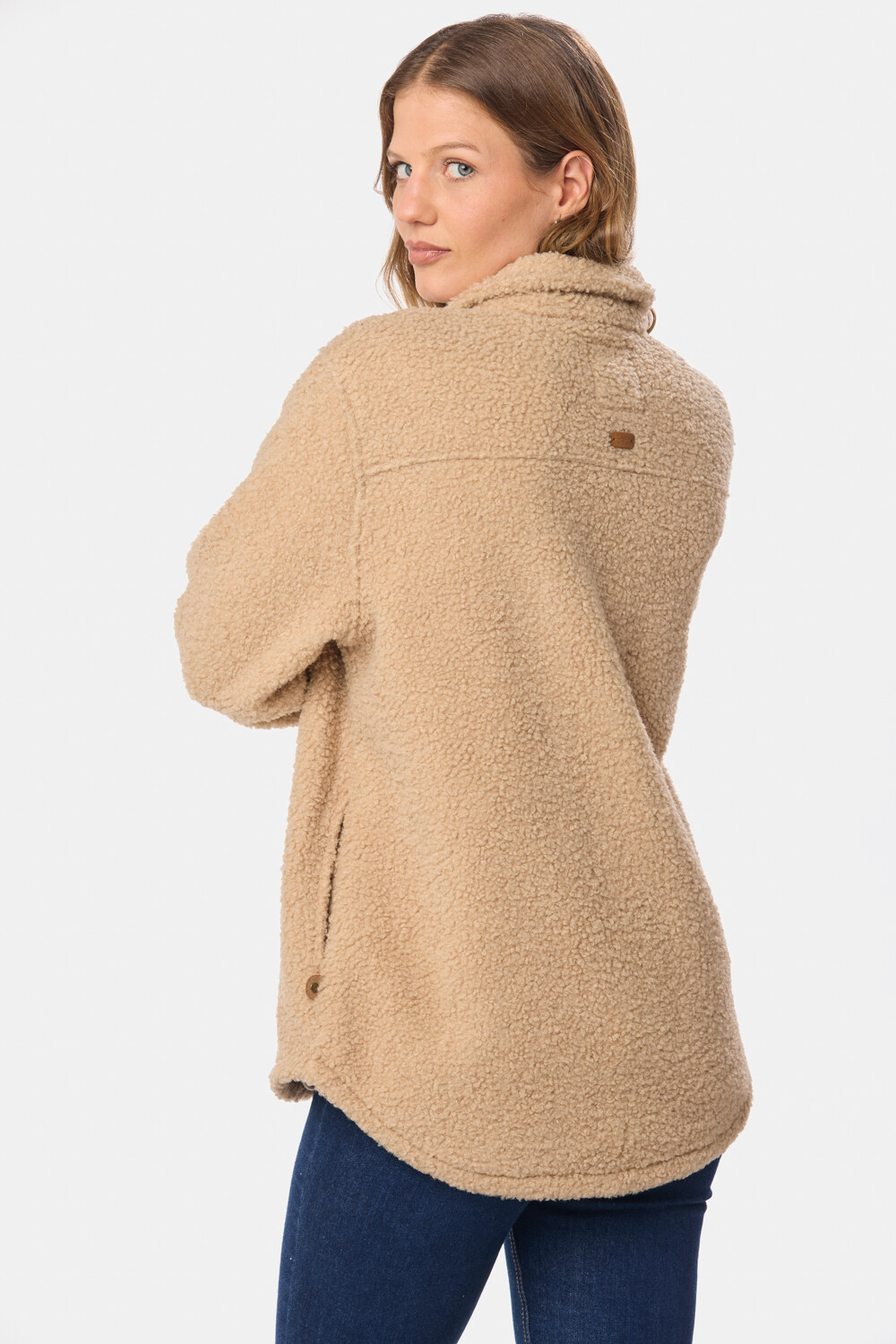 CAMPERA CAMISA DE SHERPA Beige