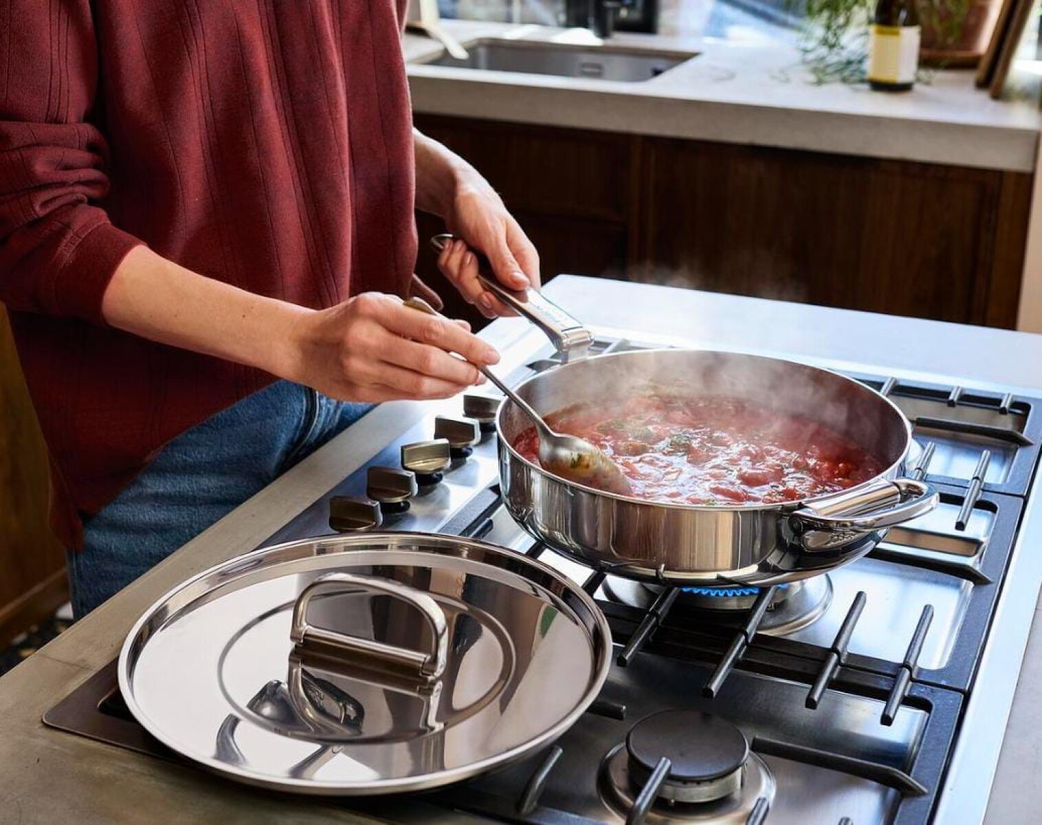 Sartén Space Steel 28 cm con Tapa Joseph Joseph - Preventa 