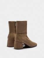 Botines Efecto Piel taupe