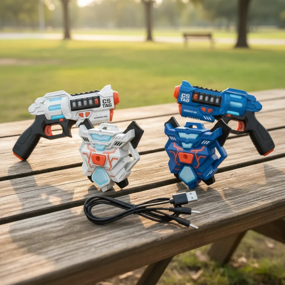 Armas Laser Infrarroja Con Sensor Y Chaleco X 2 Unidades! Armas Laser Infrarroja Con Sensor Y Chaleco X 2 Unidades!