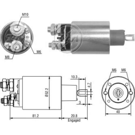 AUTOMATICO DE ARRANQUE - SOLENOID.12V LUCAS INDIEL CAMION FORD-VW ZM AUTOMATICO DE ARRANQUE - SOLENOID.12V LUCAS INDIEL CAMION FORD-VW ZM