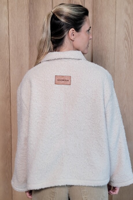 Chaqueta Manhattan Corderito Manteca