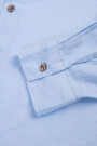 LONG SLEEVE LINEN SHIRT Celeste