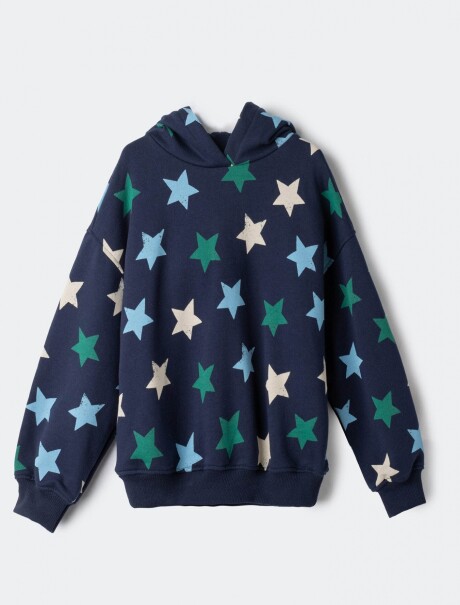 SUDADERA POLAR ESTAMPADA MULTICOLOR