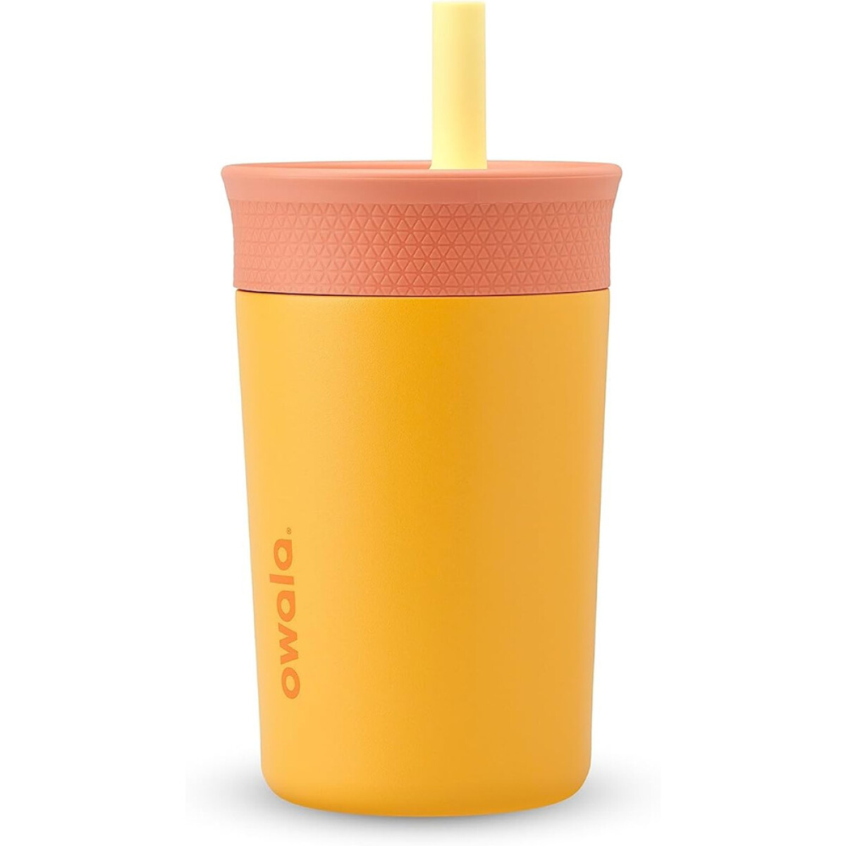 Kids Tumbler - Stainless Steel - 12-oz. - Peach/Yellow - Peach/Yellow 