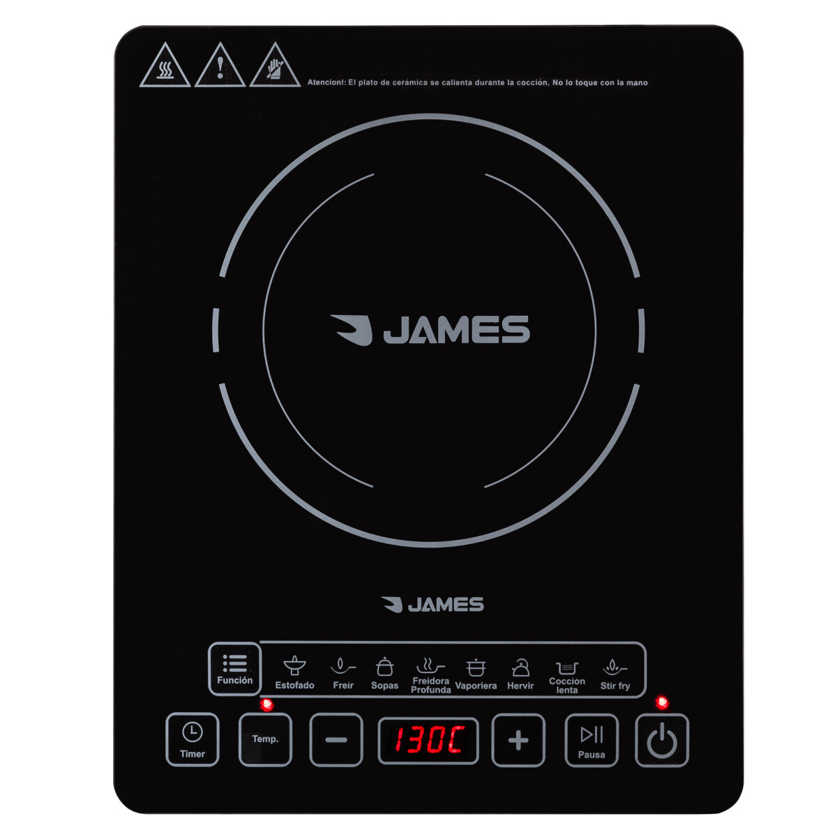 ANAFE ELÉCTRICO - PORTATIL NEGRO JAMES CIJ-21 