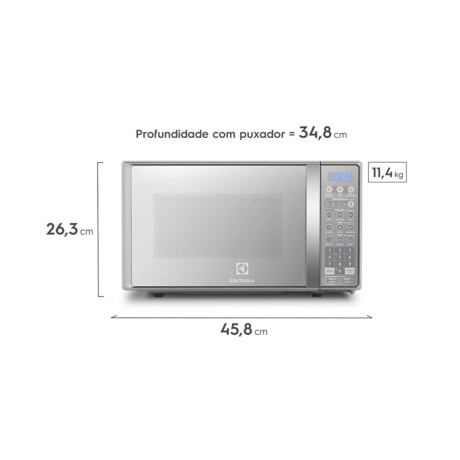 Microondas Electrolux 20L Inoxidable