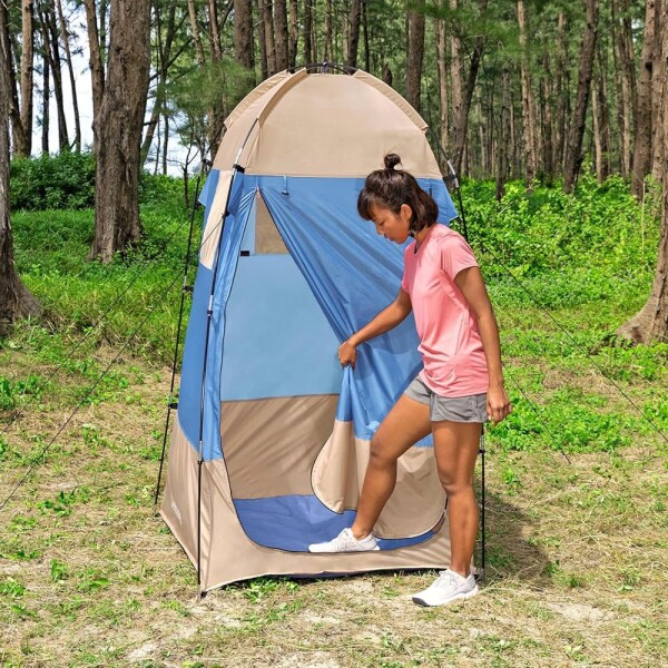 Carpa Vestidor Cambiador Ducha Baño Portatil Camping Bestway Variante Color Azul