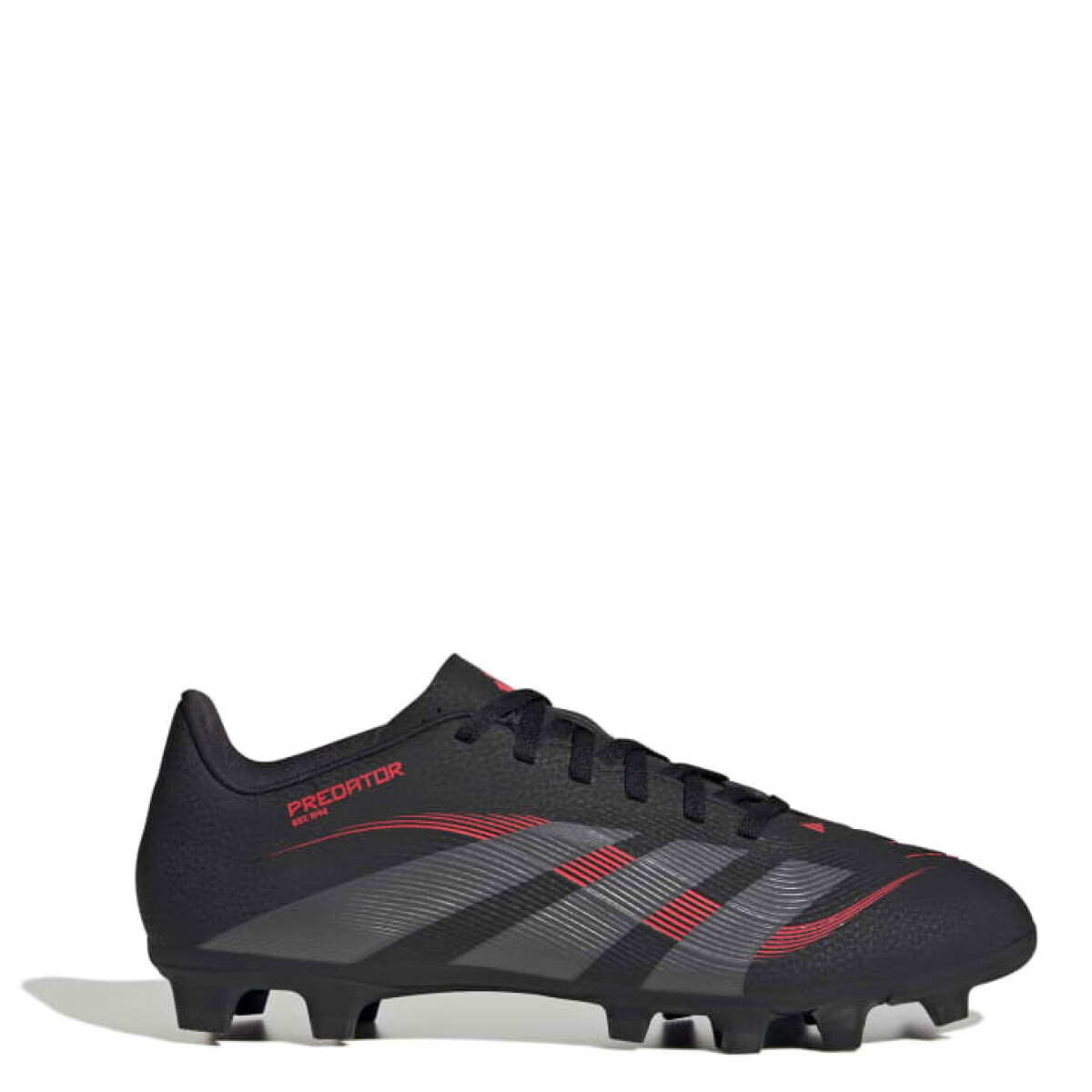 Championes Unisex Adidas Futbol 11 Predator Club Adidas - Negro - Rojo 