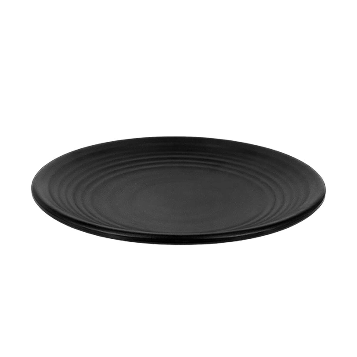 Plato de melamina negro 25 cm 