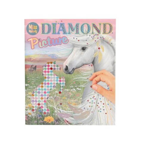 Libro con stickers gemas para crear Miss Melody Libro con stickers gemas para crear Miss Melody