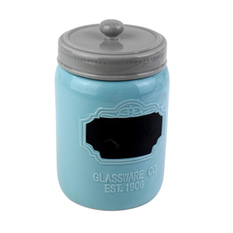 FRASCO CERAMICA COLOR C/TAPA Y PIZARRA FRASCO CERAMICA COLOR C/TAPA Y PIZARRA