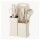 Set Cocina Menage 19Pz Utensillos Cuchillos Tabla c/Soporte Beige