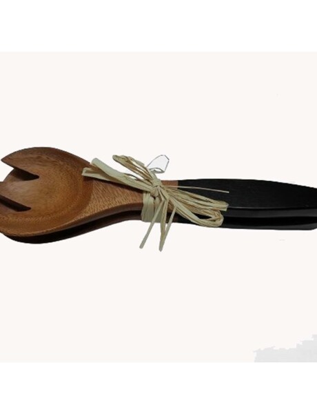 CUBIERTOS P/ENSALADA EXT COL NEGRO 25CM MAD ACACIA CUBIERTOS P/ENSALADA EXT COL NEGRO 25CM MAD ACACIA