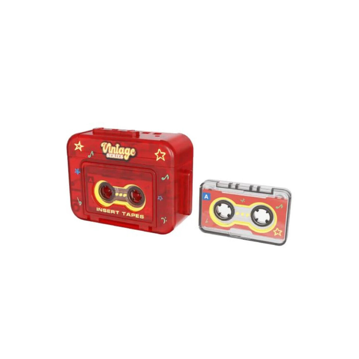 Llavero cassette grabador - rojo 