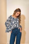 BLUSA ADELAIDE BLUE NATURAL SNAKE BLUSA ADELAIDE BLUE NATURAL SNAKE