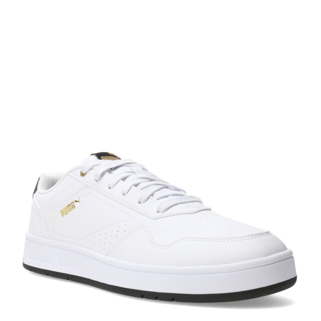 Championes de Hombre Puma Court Classic Blanco - Negro - Dorado