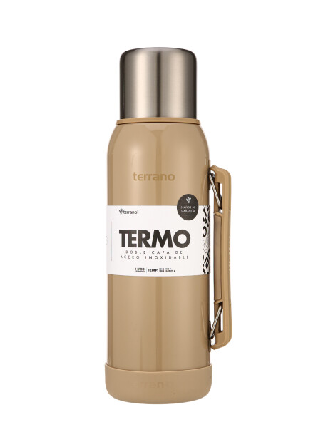Termo Premium 1lt. Con base de Silicona Arena Metalizado