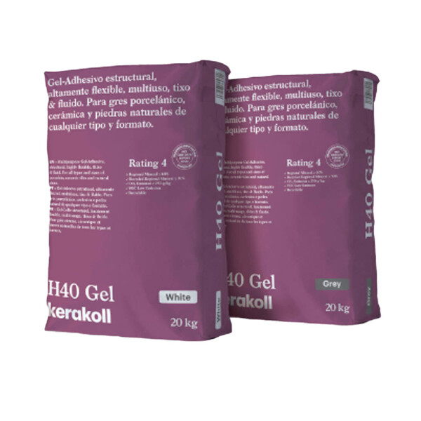 H40 GEL ADHESIVO ESTRUCTURAL FLEXIBLE COLOR BLANCO BLANCO 20 kg H40 Gel Adhesivo Estructural Flexible Color Blanco Blanco 20 Kg