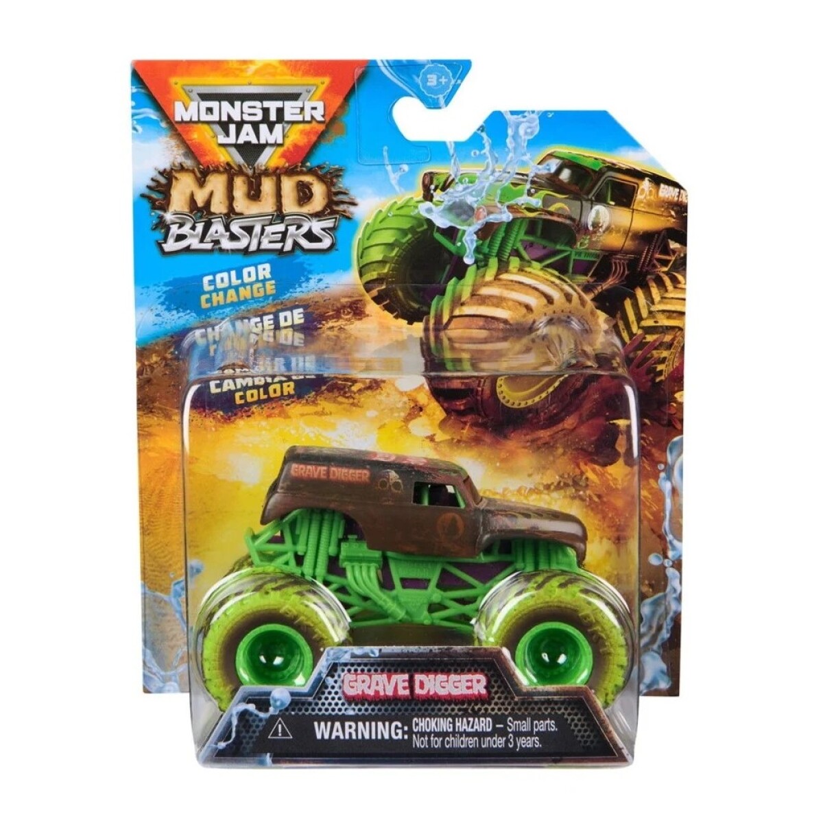 Vehiculo Monster Jam 58810 Cambio de Color 1:64 - GRAVE-DIGGER 