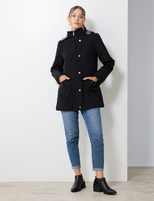 Gabardina Impermeable NEGRO