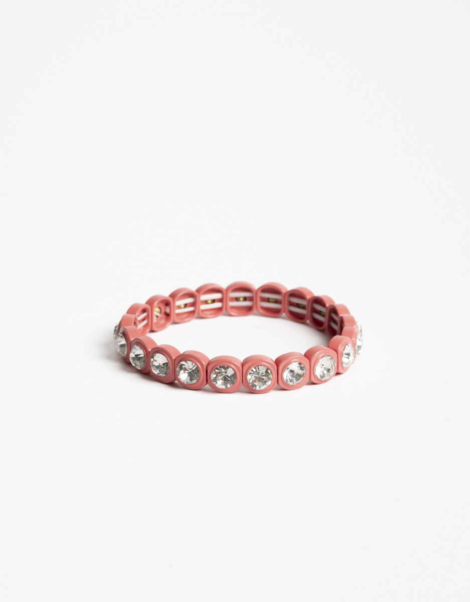 Pulsera Elástica Color Y Strass 
