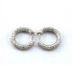 Aros Oro Blanco 18K Y Brillantes Aros Oro Blanco 18K Y Brillantes