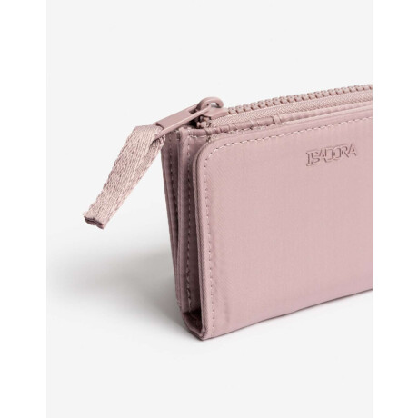 Billetera Nylon Con Cierre Violeta Lila