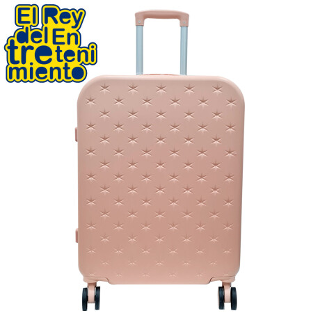 Valija Rígida Set X2 Resistente 20'' y 24'' 4 Ruedas Rosado
