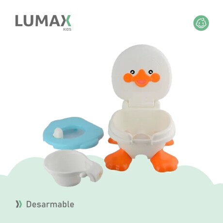 Pelela Wc Niños Duck Baby Potty 3 En 1 Hasta Los 5 Años Azul acero