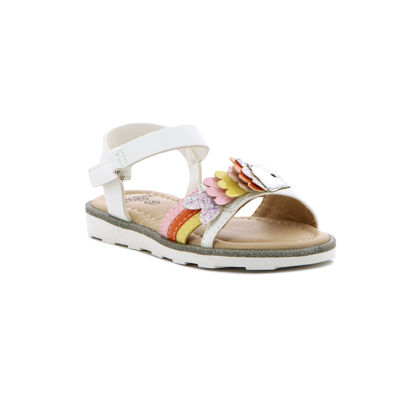 Angus Sandalia Niña Tira Ancha C/ Pulsera Y Detalle Pez Blanco