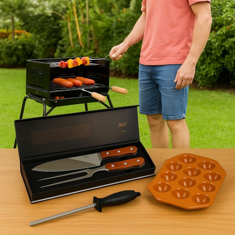 PACK PARRILERO + UTENSILIOS + PROVOLONERA PACK PARRILERO + UTENSILIOS + PROVOLONERA