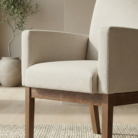 Butaca Claudia - Tela Rústica 290-G2 (Beige)