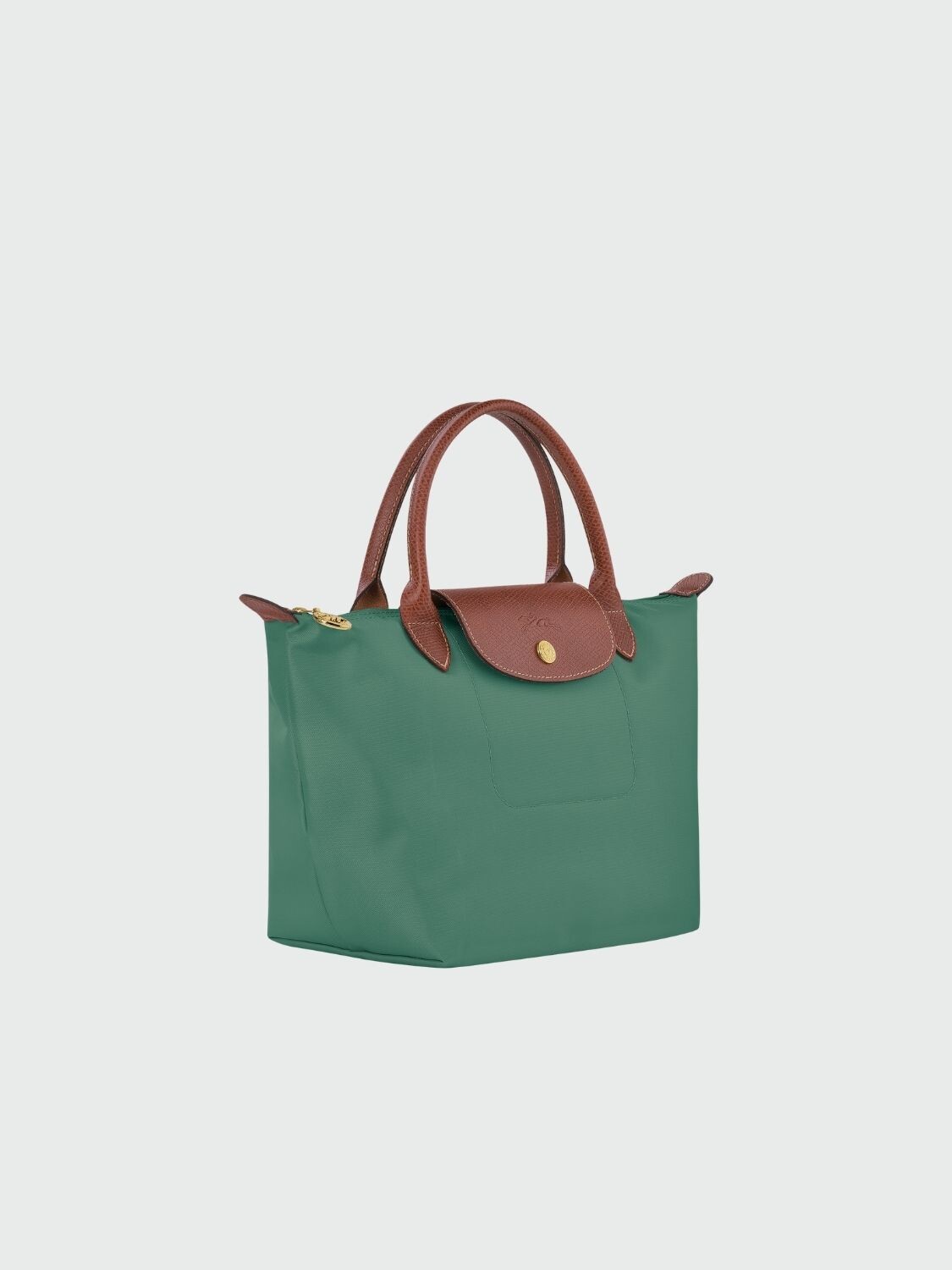 Longchamp - Le Pliage Original Bolso con Asa Superior S Verde