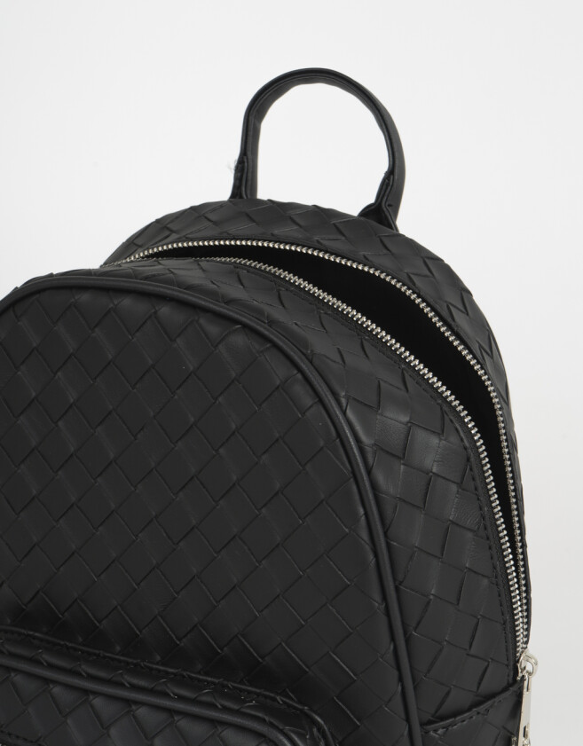 Mochilas Urbanas Mochila Trenzada - Negro