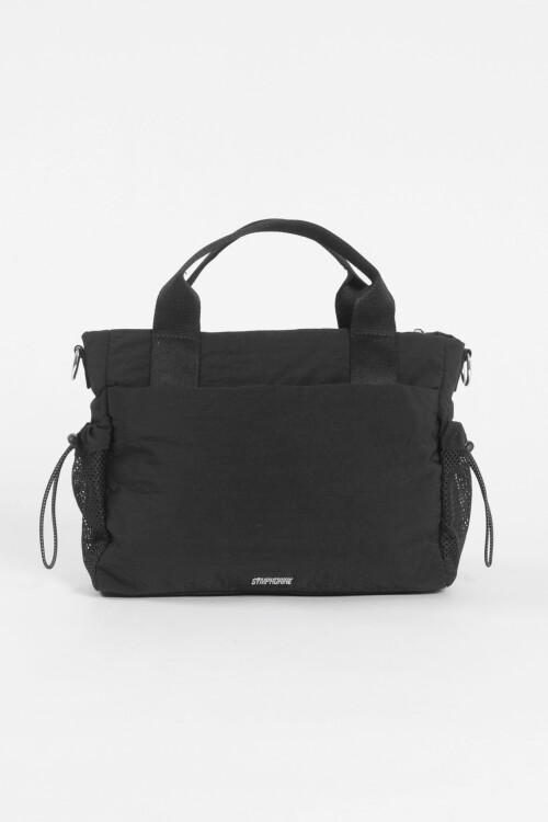 Bandolera bolsillo removible negro