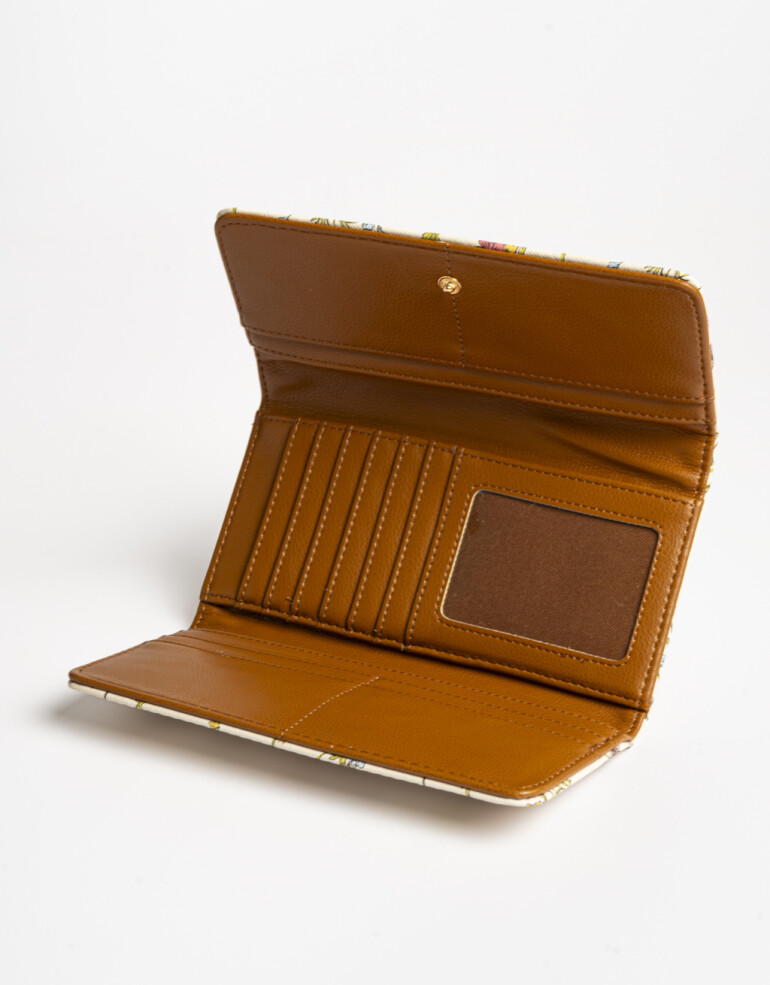 Ficheros Solapa Billetera Fichero Solapa - Estampado Flores