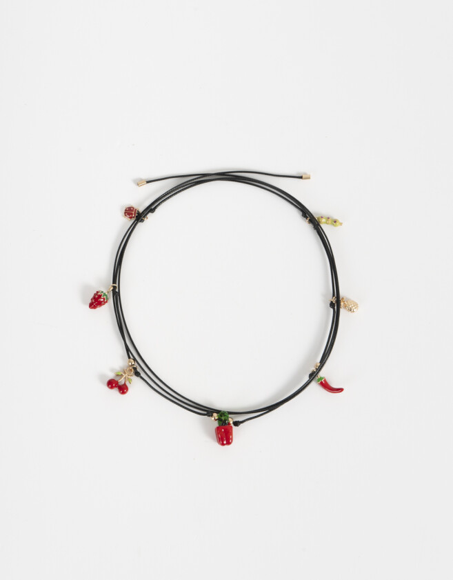 Collares Cortos Multi dijes Collar Hilo Multidijes - Dorado