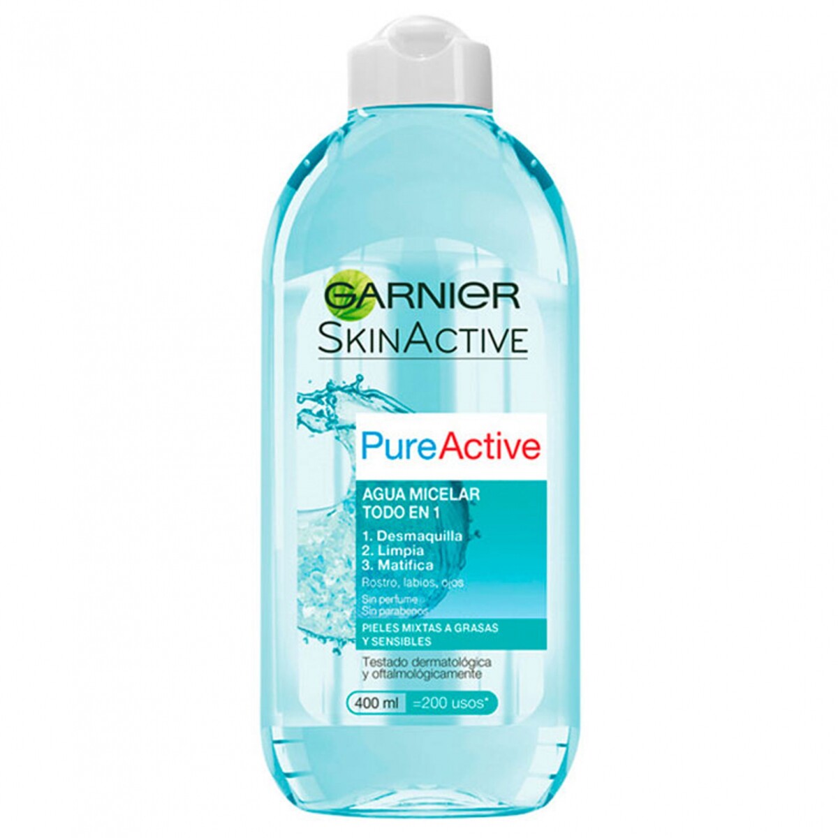 Agua Micelar Garnier Pure Skin Active 400ml 