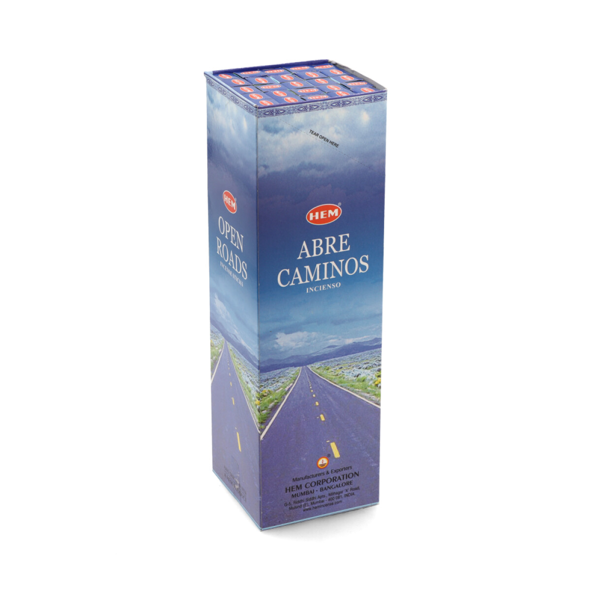 INCIENSO HEM CAJA CARBÓN X25 - Abre Camino 