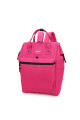 Mochila boca de pez multicierres Fucsia