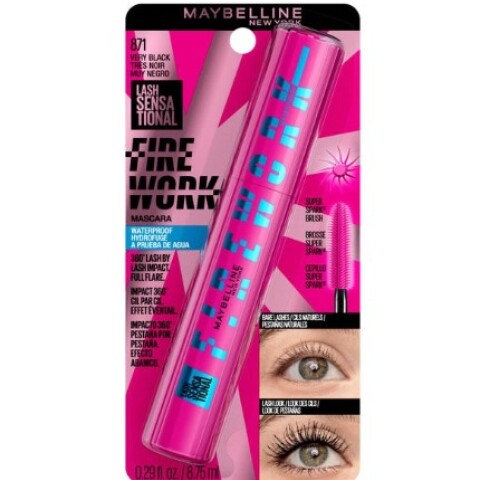Maybelline Máscara de pestañas Fire Work 871 Muy negro